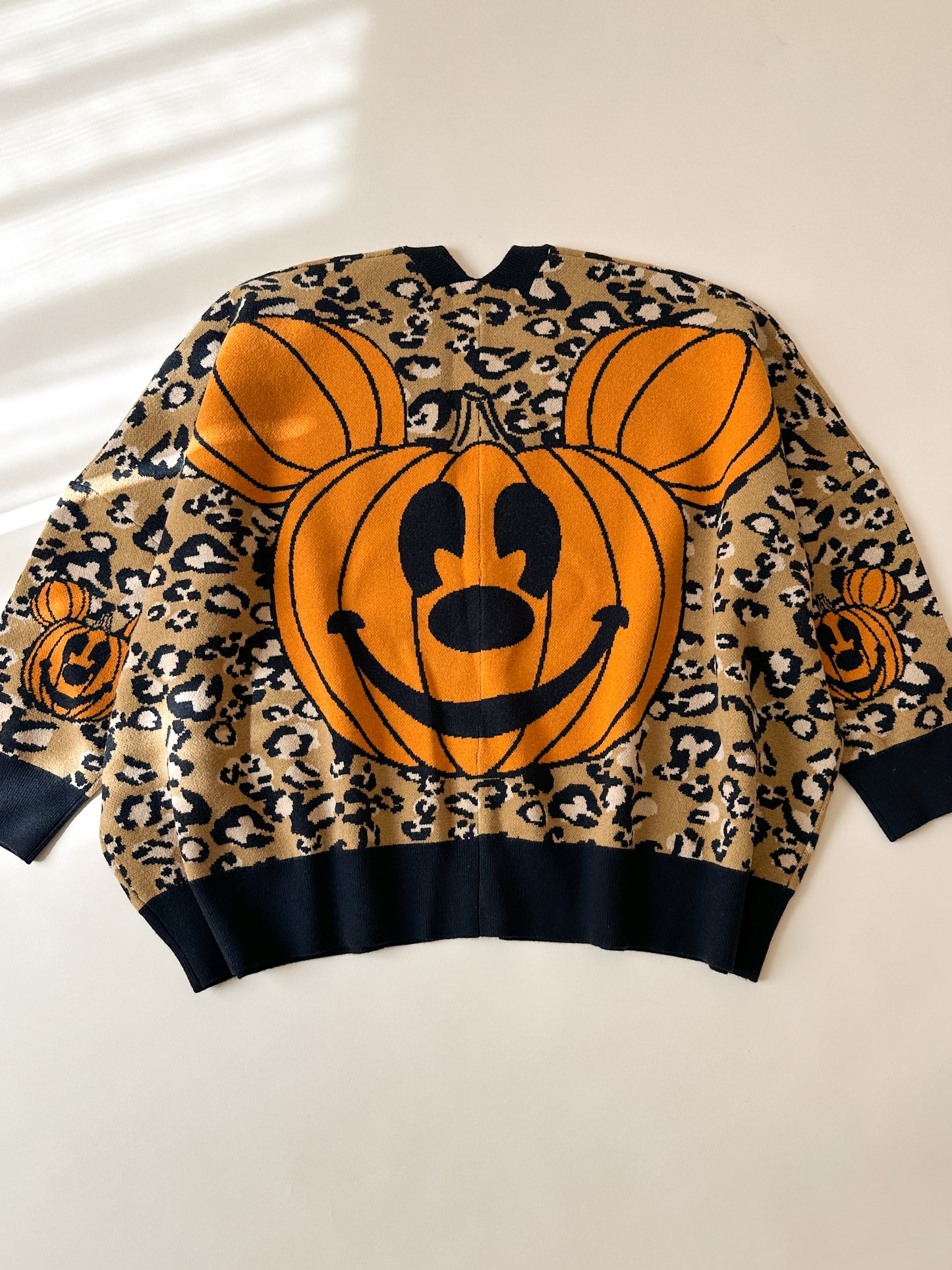 Cheetah Pumpkin Cardigan VERY OVERSIZED