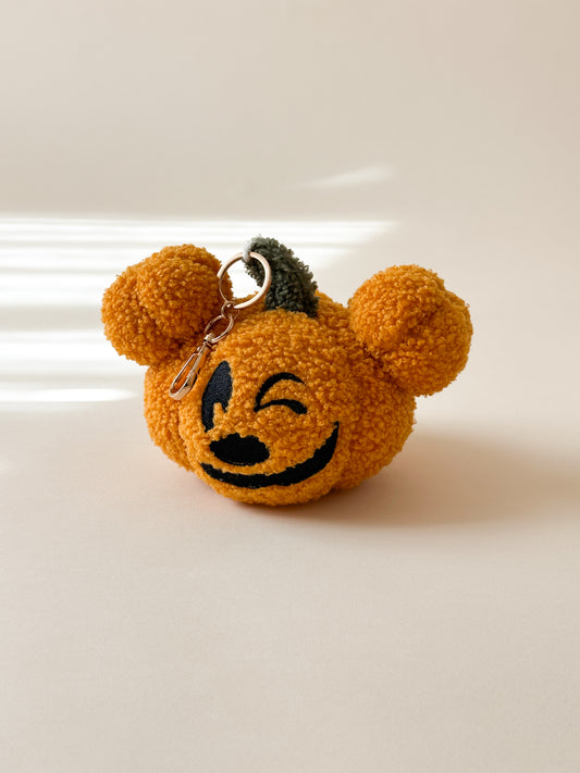 Pumpkin Bag Charm 25’ (double sided) *READY TO SHIP
