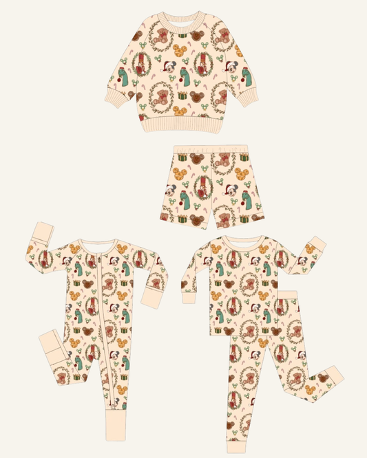 Teddy Christmas Family Pajamas *READY TO SHIP