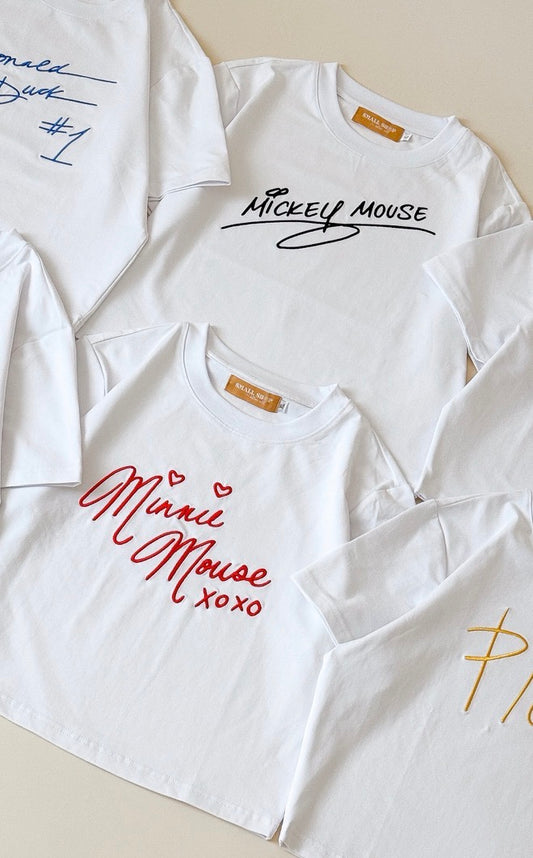 *PRE-ORDER Embroidered Baby Tee (est. arrival late April/early May)