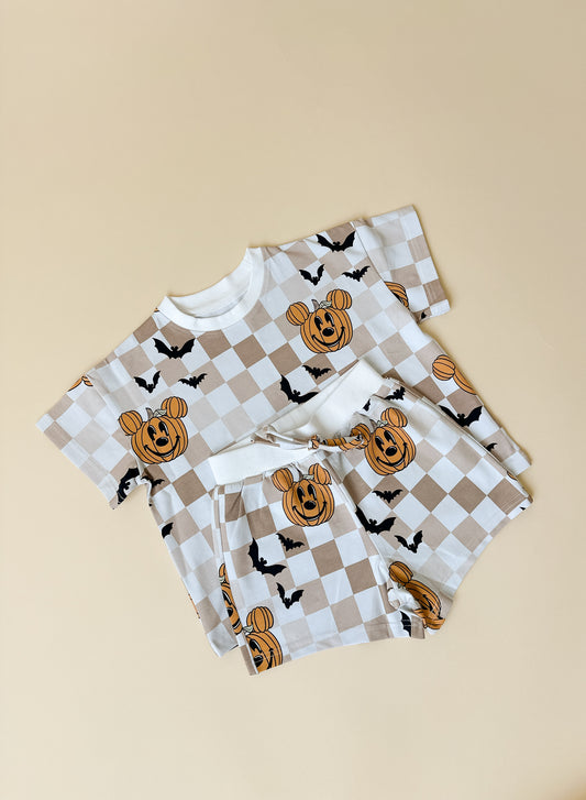 Checker Pumpkin Set