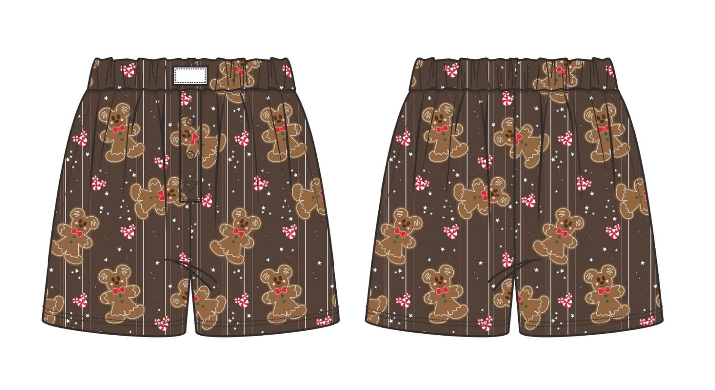 Gingerbread Boxer Shorts *READY TO SHIP