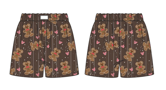 Gingerbread Boxer Shorts *READY TO SHIP