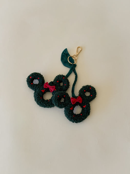 PRE-SALE Cherry Wreath Key Chain *estimated arrival early NOV