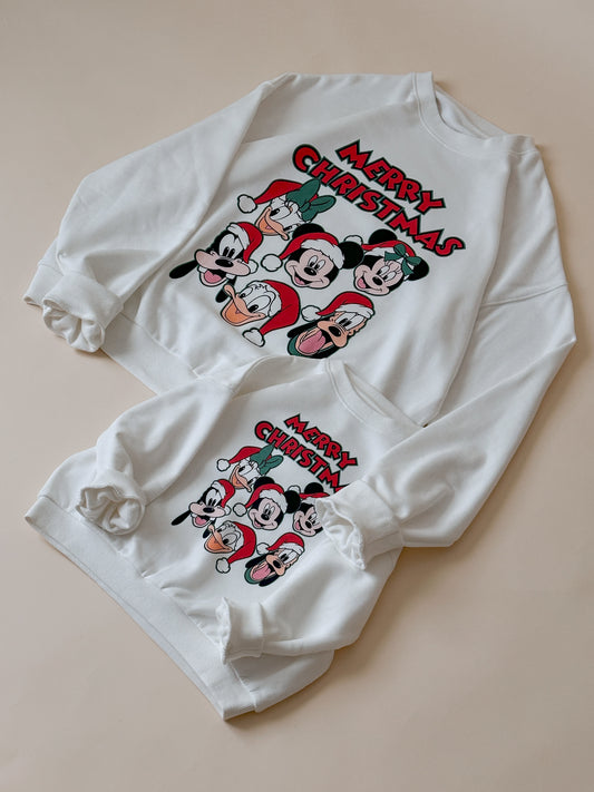 SANTA FRIENDS SWEATER *READY TO SHIP