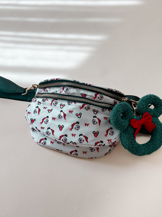 Santa Wreath Side Purse *READY TO SHIP