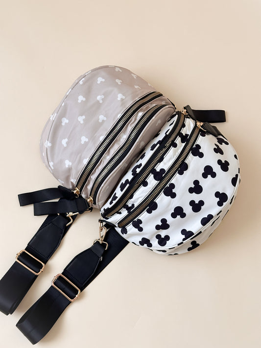Cream + Black Side Purse *READY TO SHIP